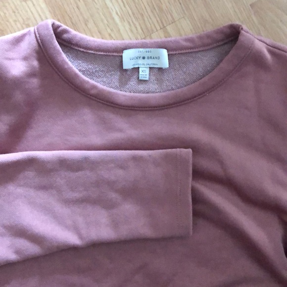Lucky brand blush pink long sleeve top size XS - Picture 7 of 8